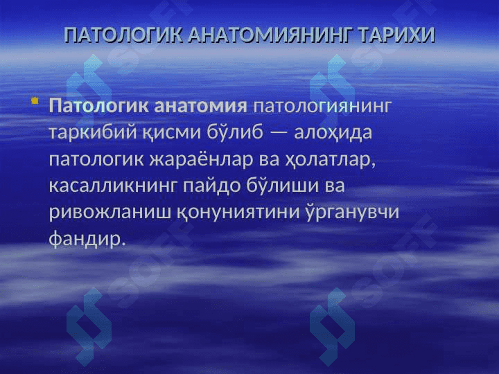 Патологик анатомия. Кириш. Паренхиматоз дистрофиялар 2