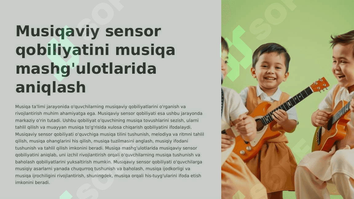 MUSIQAVIY SENSOR QOBILIYATINI MUSIQA MASHG'ULOTLARIDA ANIQLASH 2