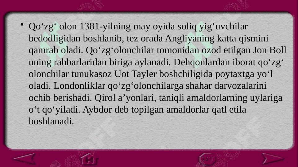 XI-XV asrlarda Angliya mavzusida ilmiy ma 6