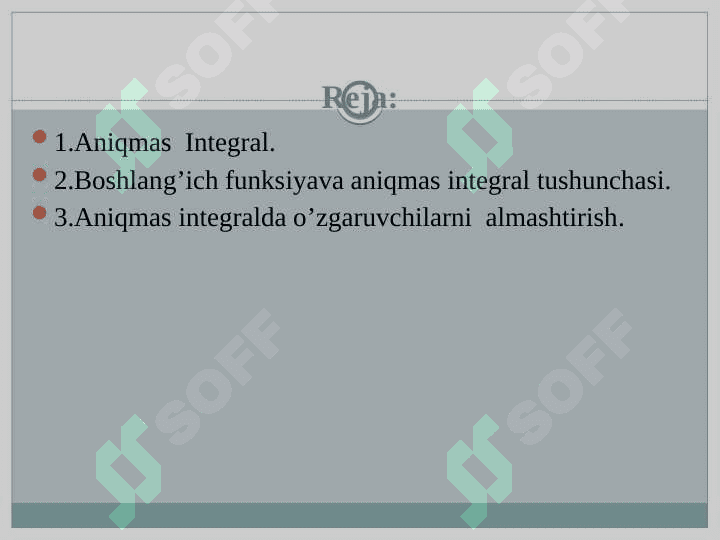 Aniq integral 2