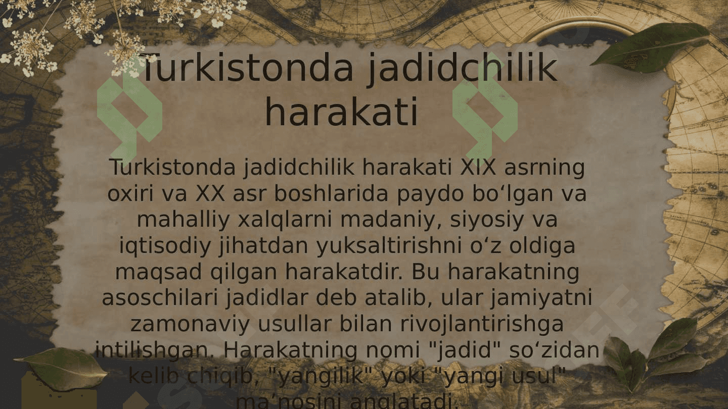 Turkistonda jadidchilik harakati 2