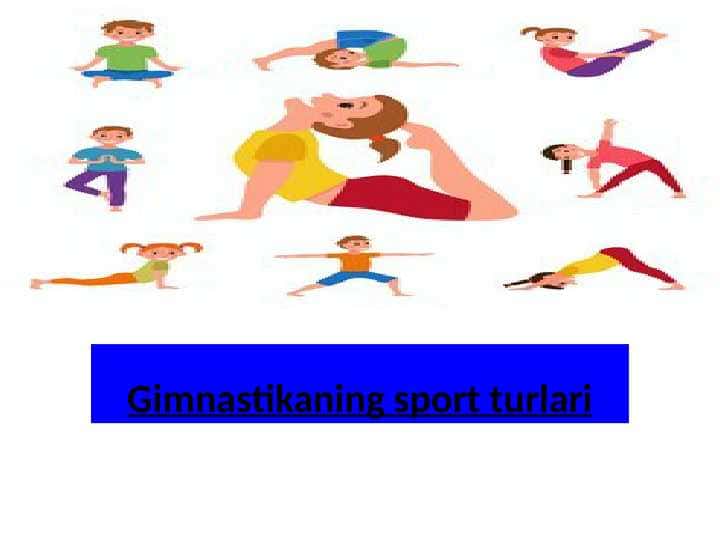 Gimnastikaning sport turlari