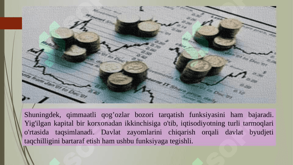Davlat qimmatli qog‘ozlar bozorini rivojlantirish masalalari. 7