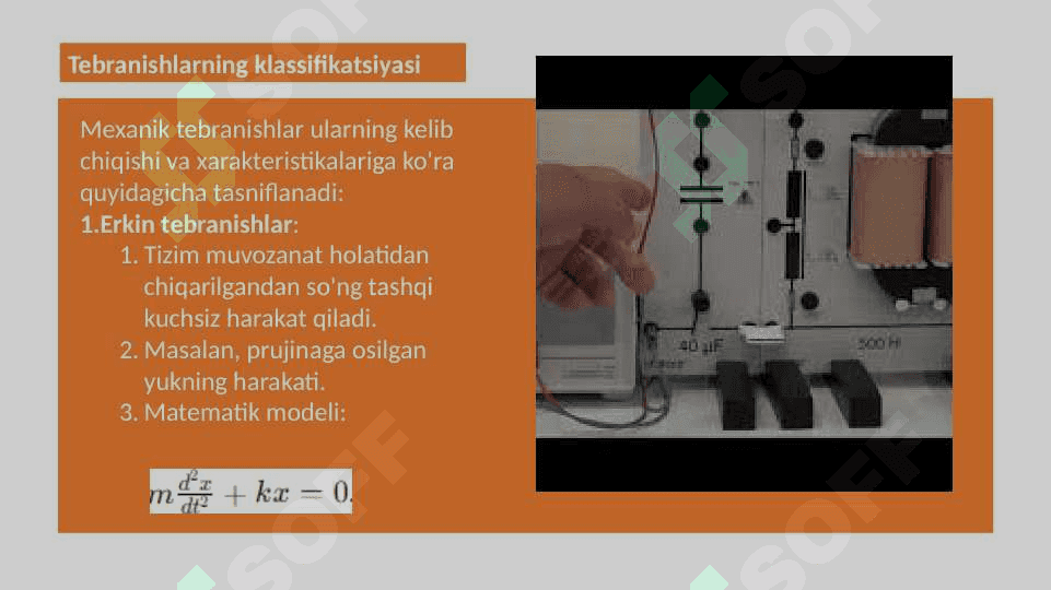 Mexanik tebranishlar va ularning tavsiflari 5