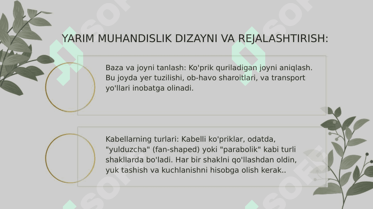 MAVZU:Ko'prik dizayni hisob-kitoblari 4