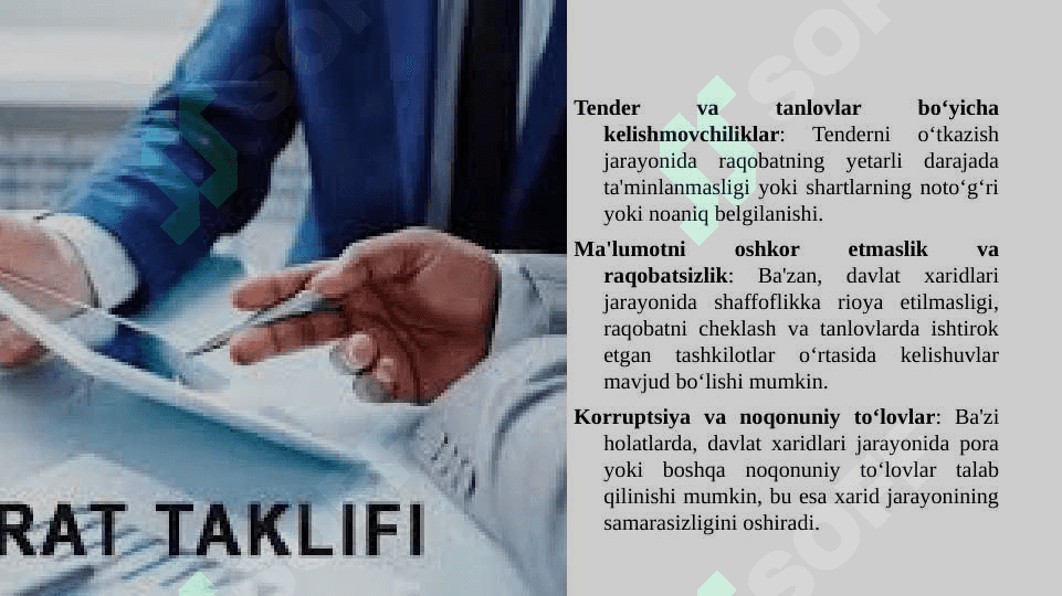 Davlat xaridlari bo‘yicha kelishmovchiliklarni hal qilish tartibi 6