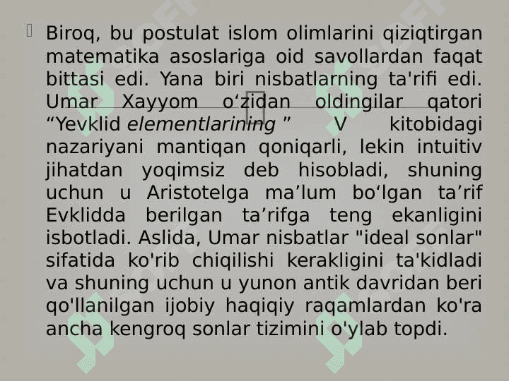 UMAR HAYYOMNING MATEMATIKAGA OID ASARLARI VA ULARNING AHAMIYATI 24 6