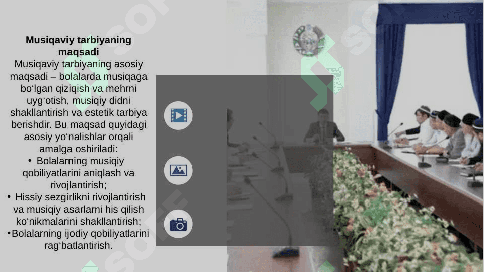 Maktabgacha ta`lim tashkilotlarida musiqaviy tarbiyaning maqsad va vazifalari 4