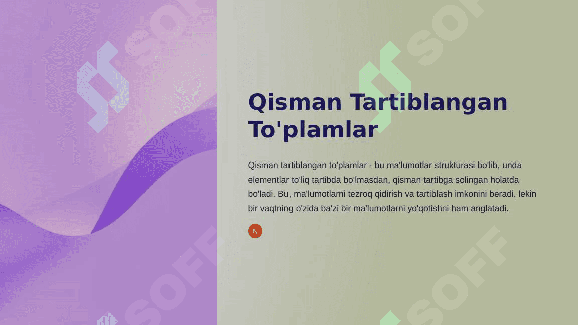 :Qisman Tartiblangan To'plamlarning Turlari 2
