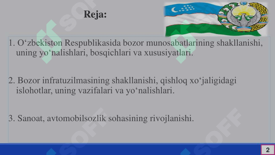 Iqtisodiy islohotlar , xususiy mulkchilikning shakllanishi 2