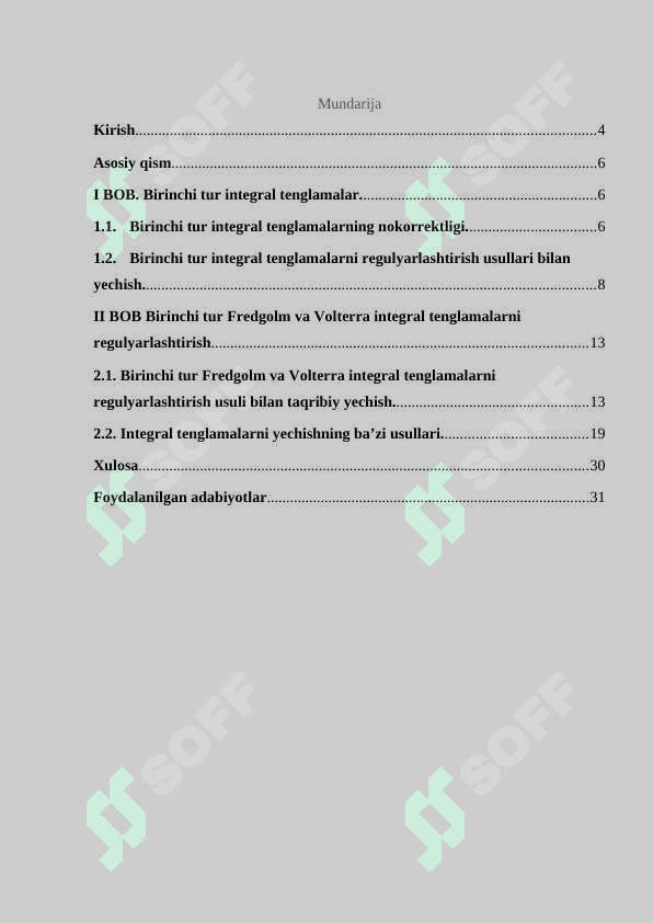 integral tenglamalarni yechish 2