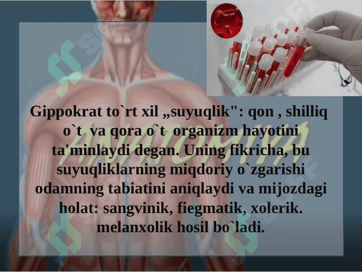 Odam anatomiyasi va fiziologiyasi fanining rivojlanish tarixi 8