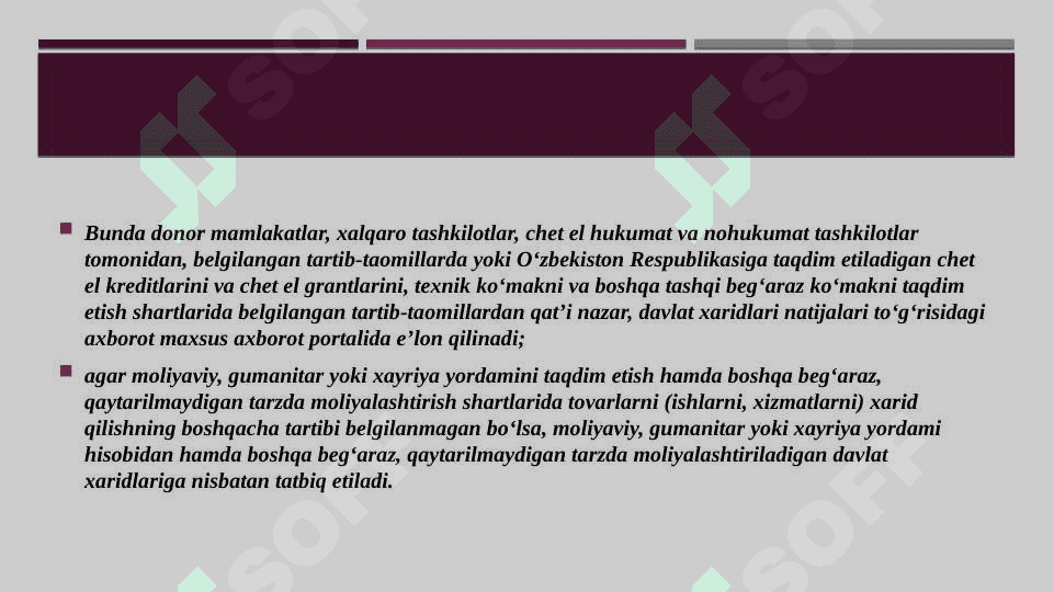 Davlat xaridlari jaroyoniga doir umumiy talablar 4