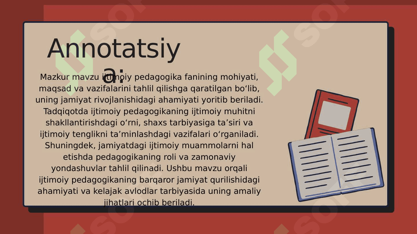 Ijtimoiy pedagogika fani jamiyat rivojining asosi sifatida 4