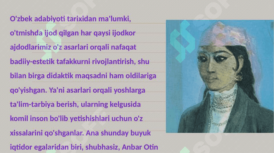 Anbar Otinning pedagogik qarashlari 2