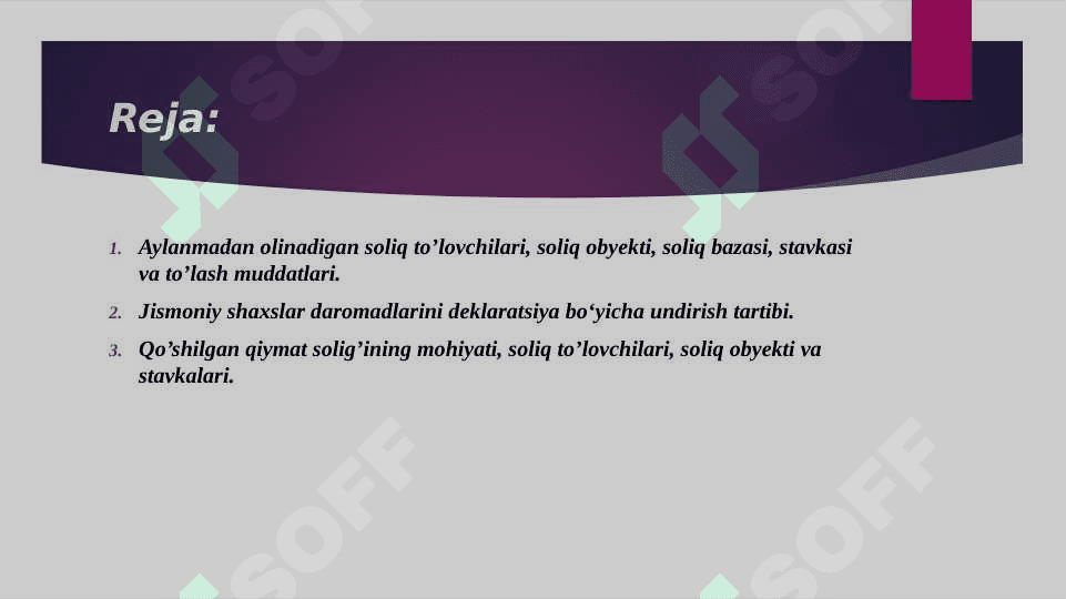Aylanmadan olinadigan soliq 2