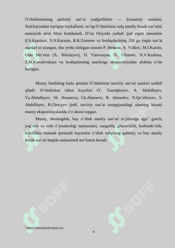 O'zbekiston Madaniyati tarixi davlat muzeyi 6