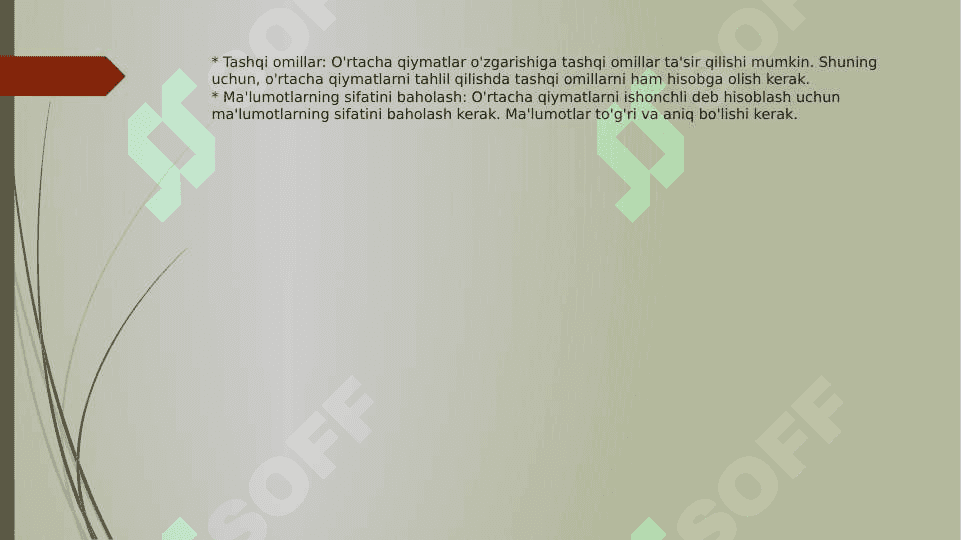 IJTIMOIY-IQTISODIY HODISALARNI O'RGANISHDA O'RTACHA QIYMATLARNING AHAMIYATI 8