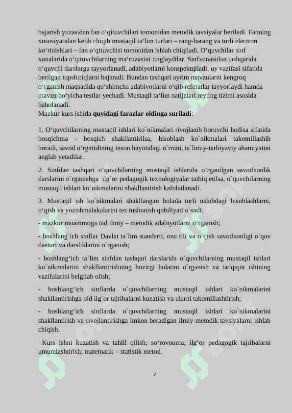 Savod oʻrgatish davrida gap ustida ishlash 6
