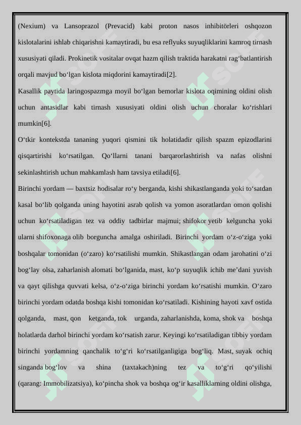 LARINGOSPAZMDA BIRINCHI YORDAM 4