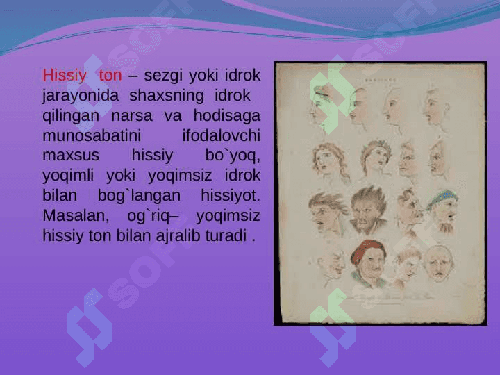 Emotsional ta`sirlarga javob berish va uning har xil turlari xarakteristikasi 8