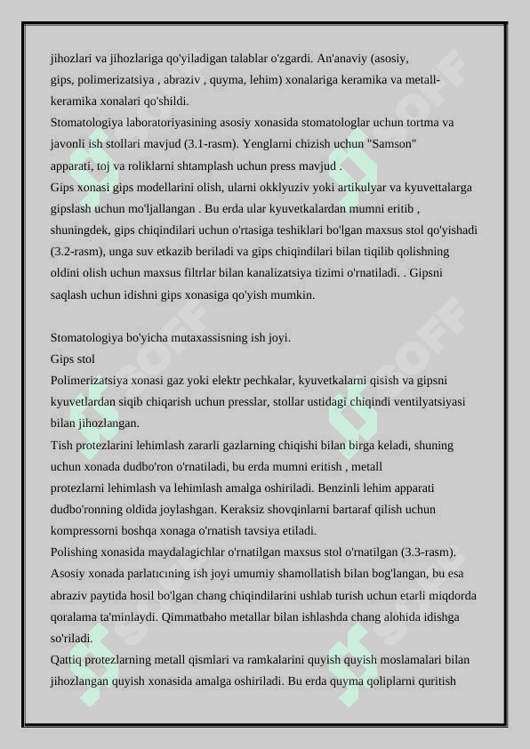 Stomatologiya laboratoriyasida ishlash 2