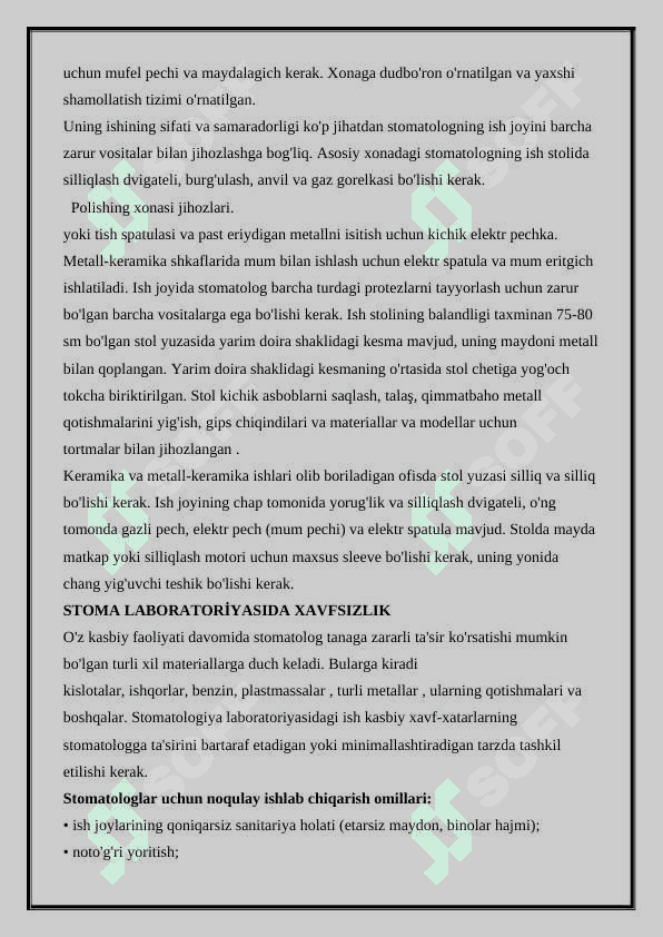 Stomatologiya laboratoriyasida ishlash 3