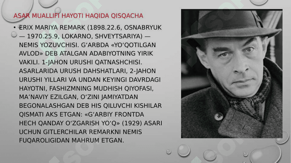Prezentasiya. Slide. Maxsus ishlab chiqilgan 3