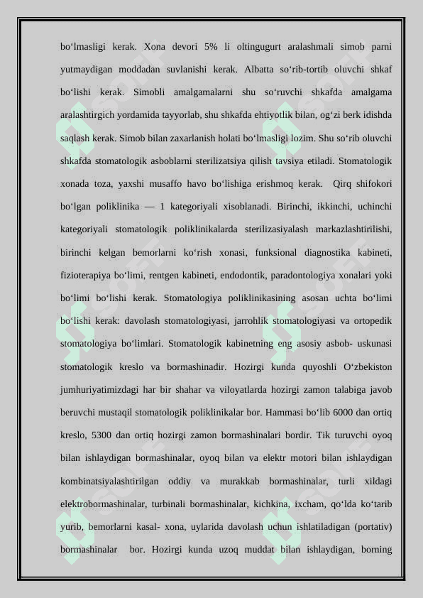 stomatologiya xonasining jihozlanishi 3