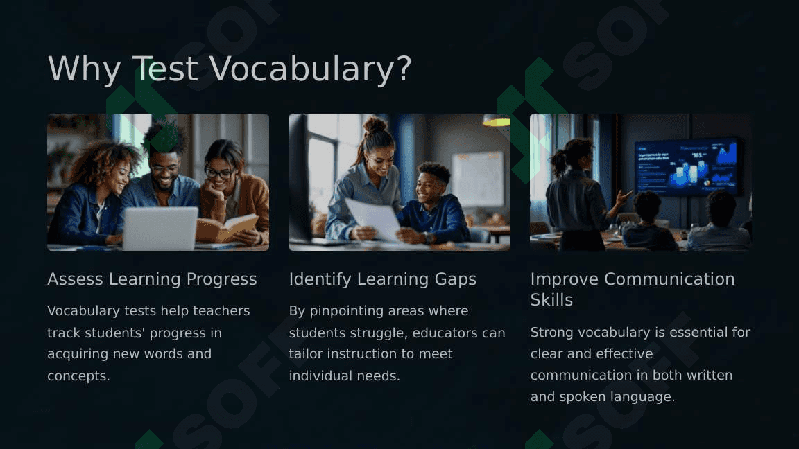 How to test vocablary 4