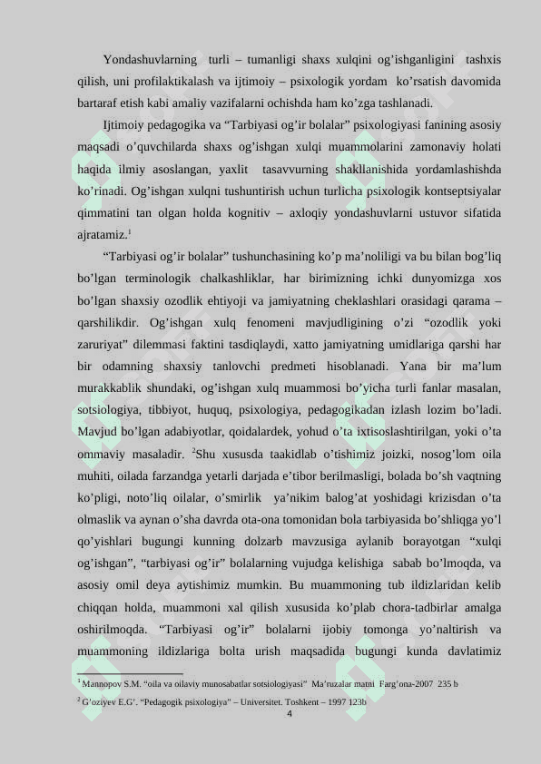 Tarbiyasi qiyinlikni keltirib chiqaruvchi omillarni bartaraf etishda psixologning ro‘li 4