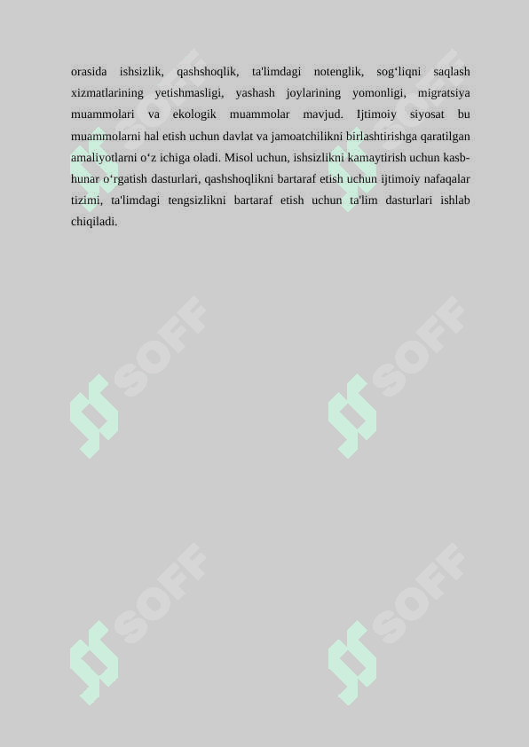 Mamlakatning ijtimoiy siyosati 5