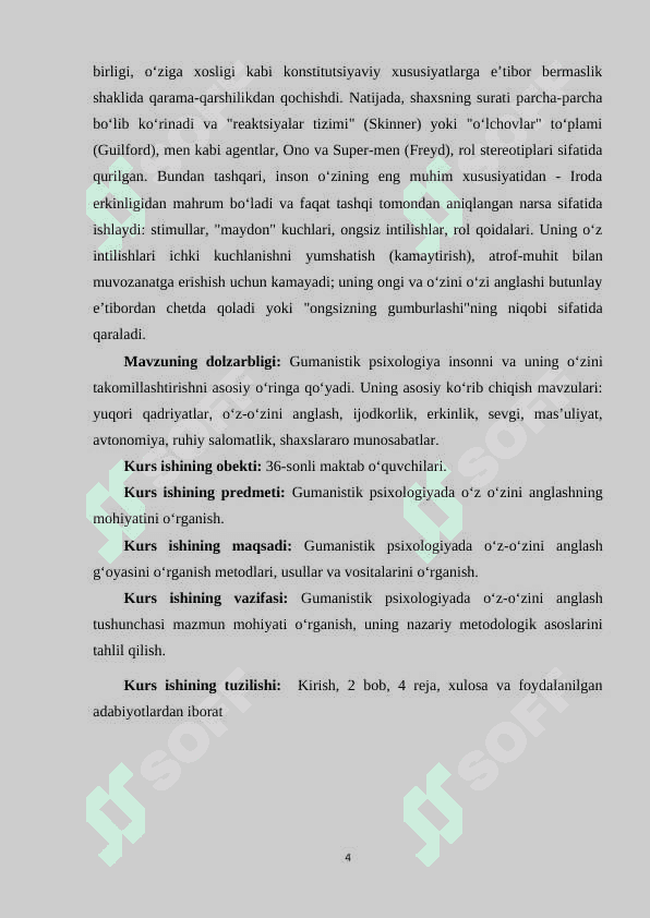 Gumanistik psixologiyada o‘z-o‘zini anglash g‘oyasi 4