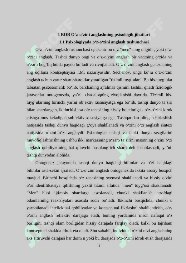 Gumanistik psixologiyada o‘z-o‘zini anglash g‘oyasi 5