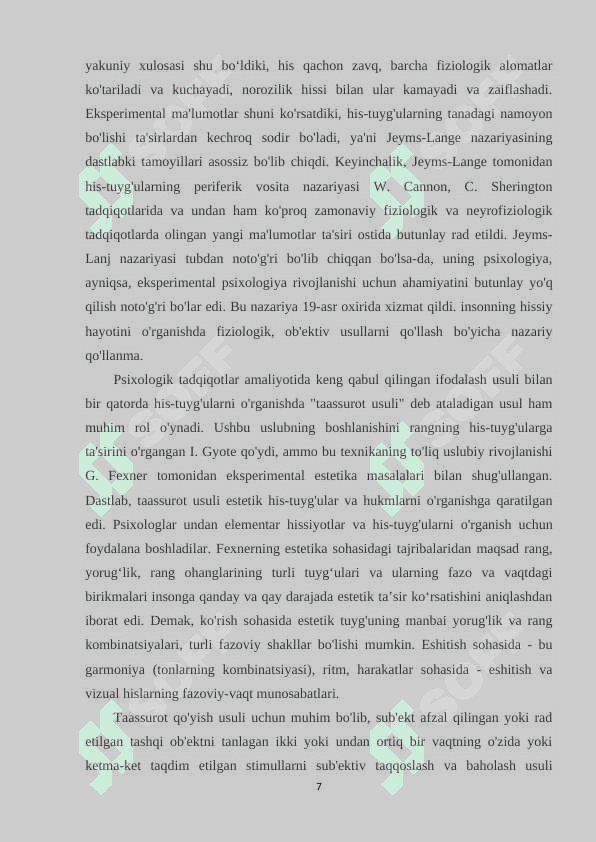 Emotsiya haqidagi nazariy tasavvurlarning rivojlanishi 7