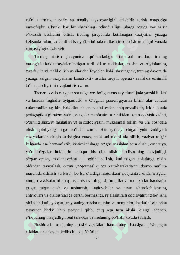 Boshlang’ich 1-3 sinf matematika darslarida vaqt o’lchov birliklari va vaqt o’lchov birliklariga doir masalalar yechishga o’rgatish metodikasi 7