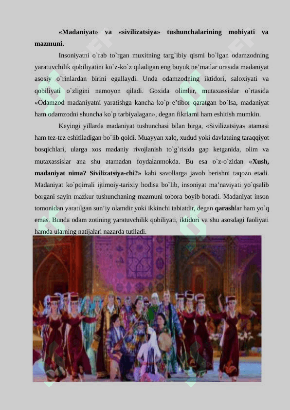 Dunyo xalqlari madaniyatidagi farqlar 2