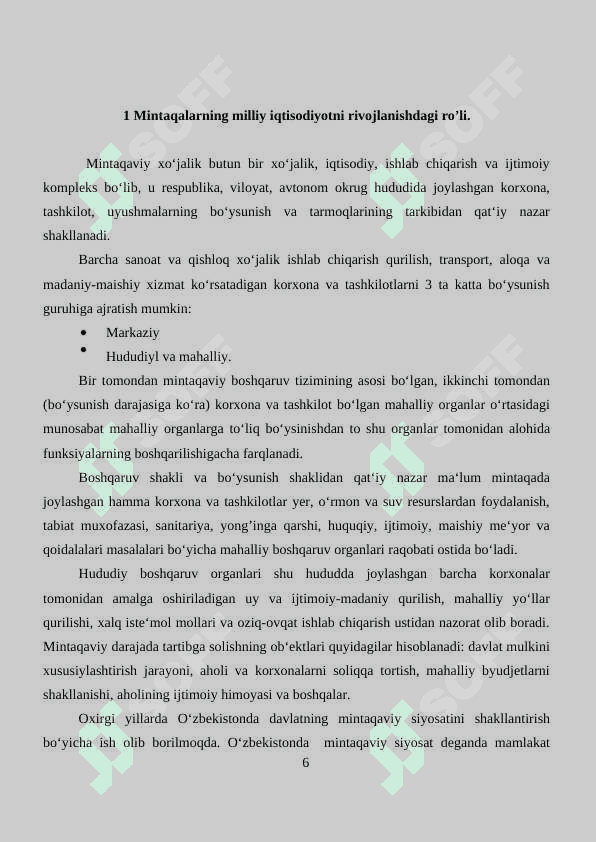 Mintaqalarda iqtisodiy rivojlanish 6