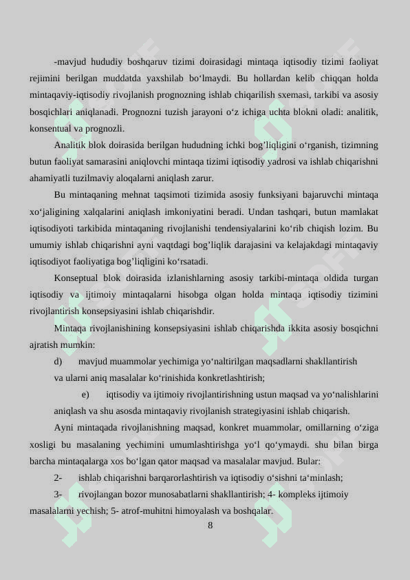 Mintaqalarda iqtisodiy rivojlanish 8