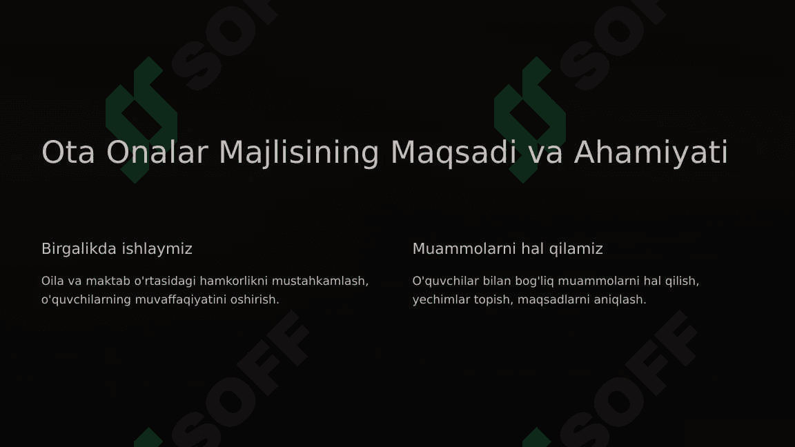 Ota Onalar Majlisi: Noodatiy Yondashuv 2
