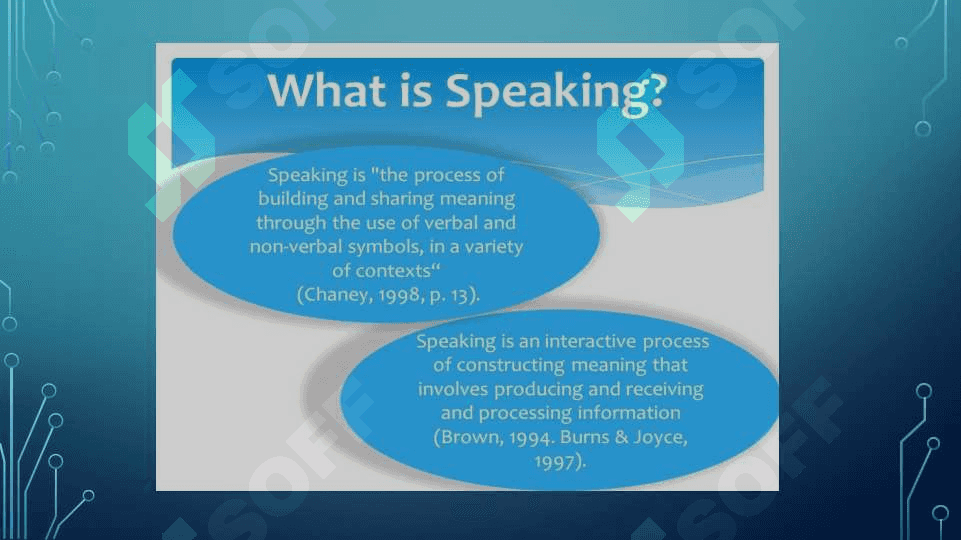 Teaching speaking 2
