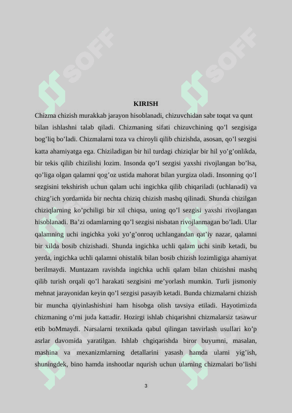 Sxemalar va qurilish chizmalarini o’qish va bajarishni o’rgatish metodikasi 3