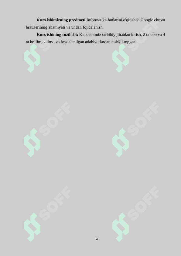 Informatika fanlarini o'qitishda Google chrome brauzerining ahamiyati va undan foydalanish usullari. 4
