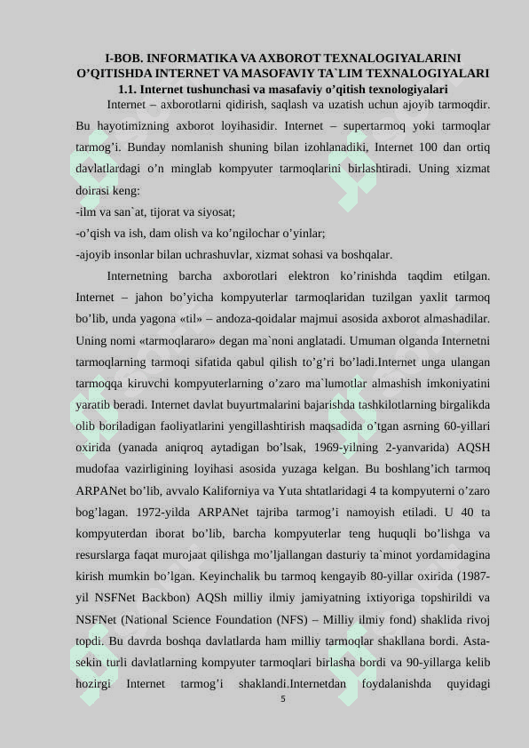 Informatika fanlarini o'qitishda Google chrome brauzerining ahamiyati va undan foydalanish usullari. 5