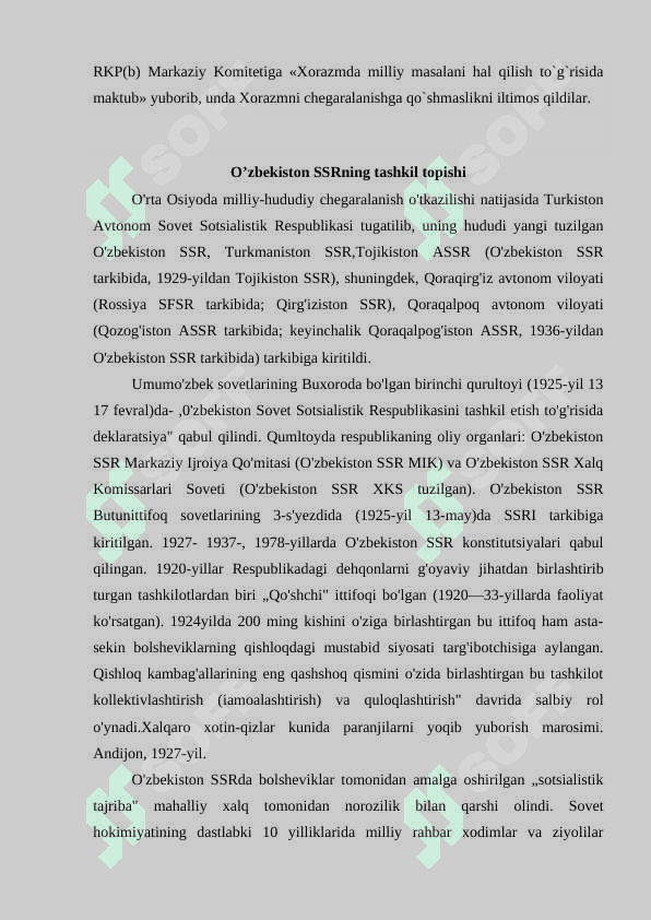 O’zbekiston SSRning ma’muriy-hududiy tuzulishi 7