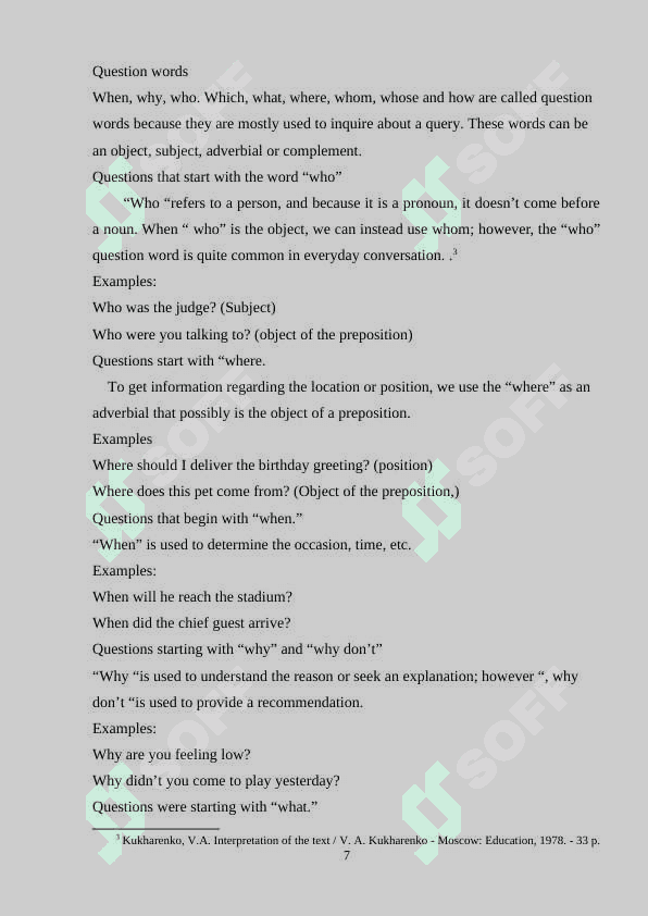 The problem of stylistic using proverbs 7
