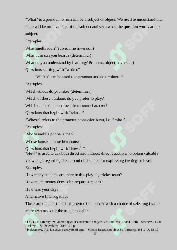 The problem of stylistic using proverbs 8