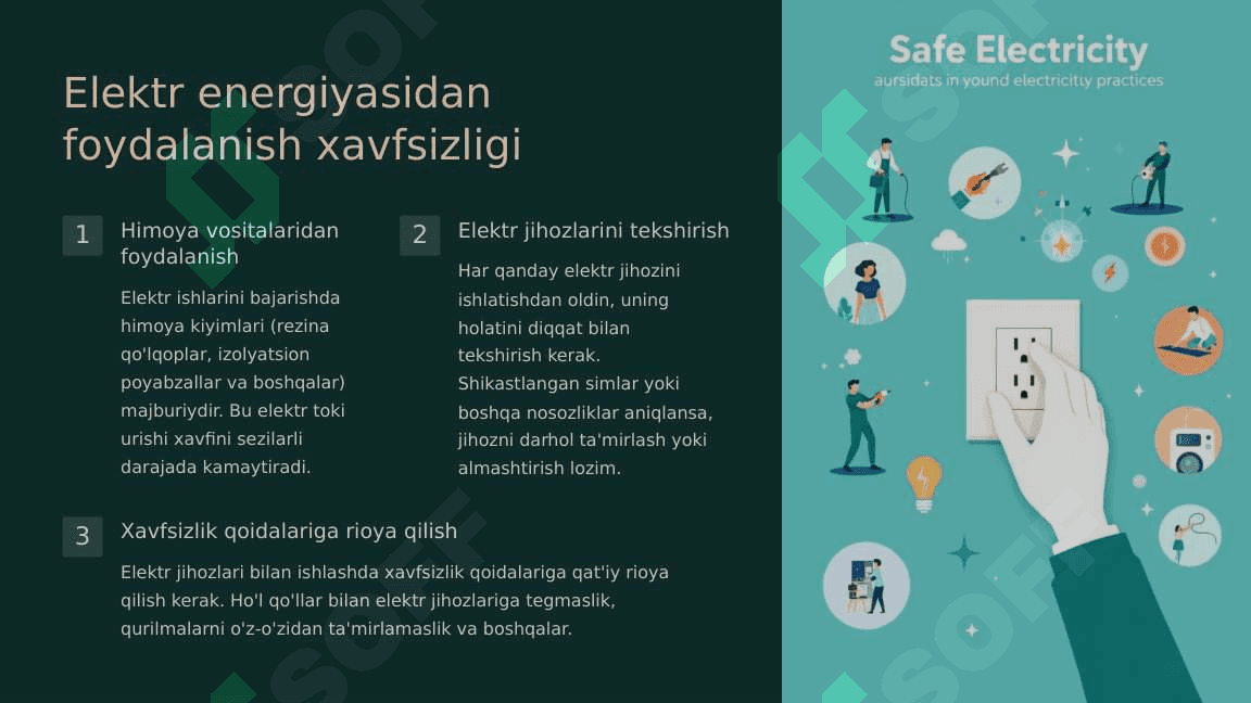 Yoy Razryadini So'ndirish Usullari va Qurilmalarini Montaj Qilish 2