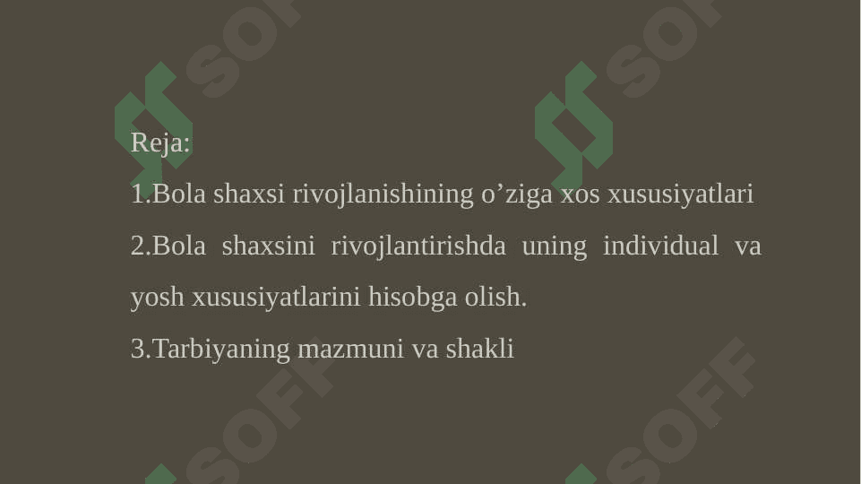 bola shaxsini rivojlanish omillari 2