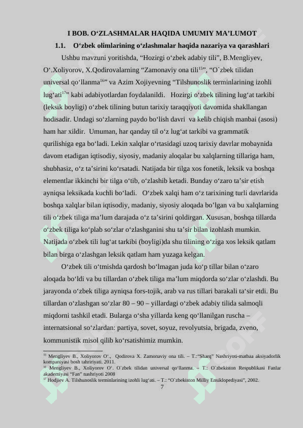 Ogahiy asarlarida forsiy o‘zlashmalar 7